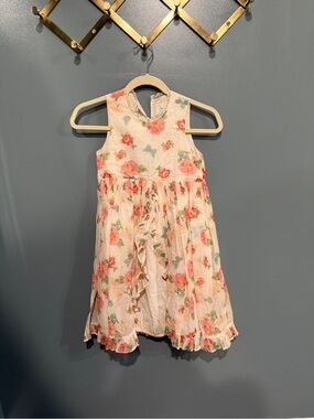ROOM SEVEN Pink Floral Sleeveless Dress